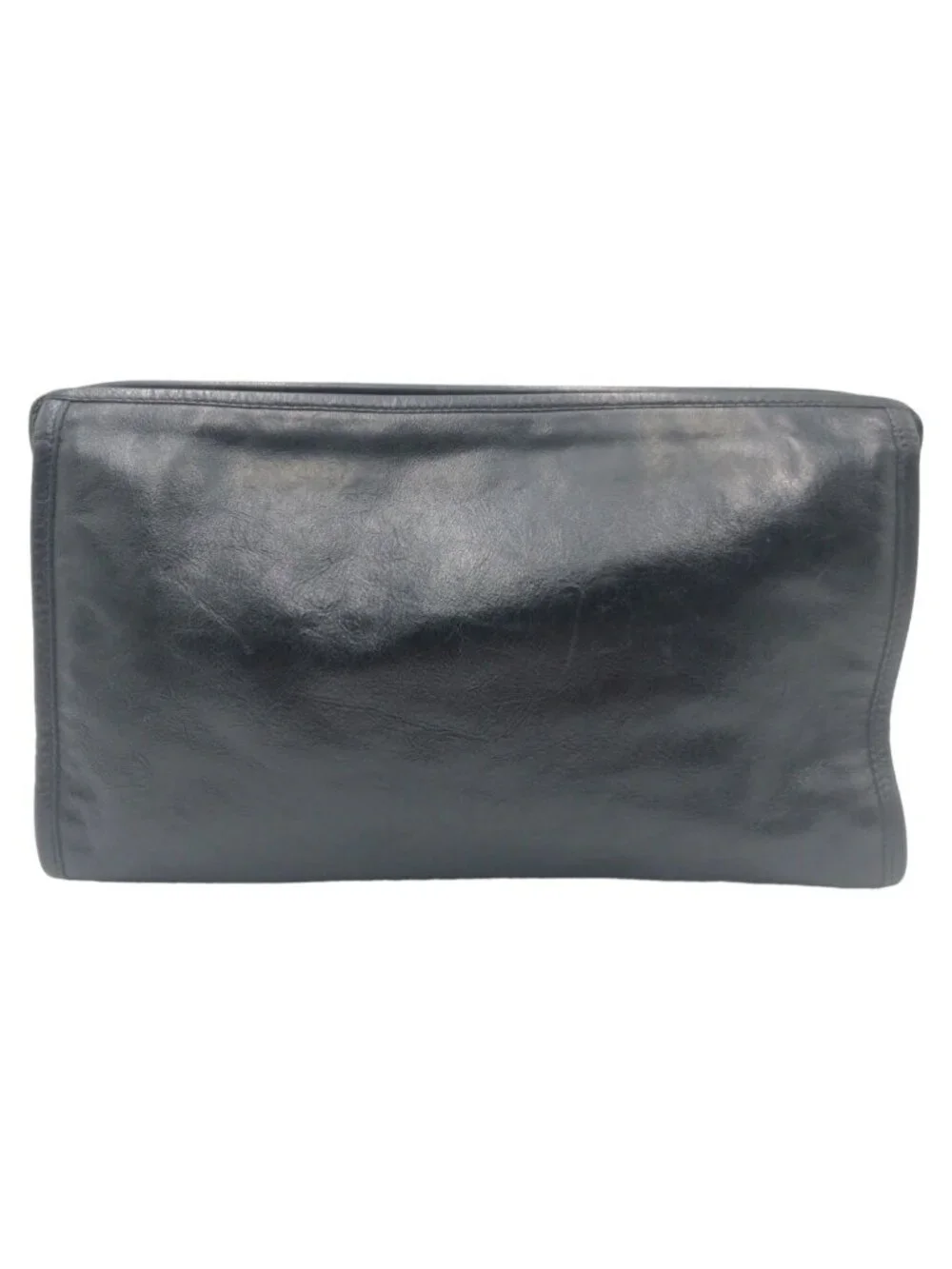 Gucci Interlocking Black Leather Clutch Bag